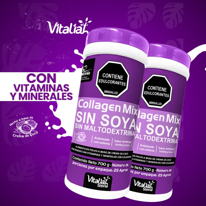Kit Colágeno Hidrolizado Vitaliah Vainilla + Coffee + Doypack Vainilla - Imagen 5