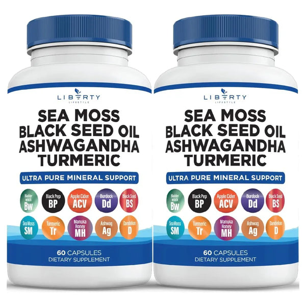 Aceite De Semilla Negra De Musgo Marino Con Ashwagandha Cúrc - Imagen 1