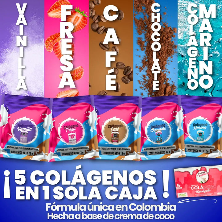 Colágeno Hidrolizado Vitaliah Caja X30 Sachets 5 Sabores - Imagen 9