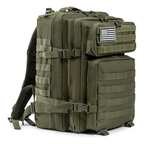 Mochila Táctica Militar QT&QY 45L Resistente Al Agua Con Sistema Molle