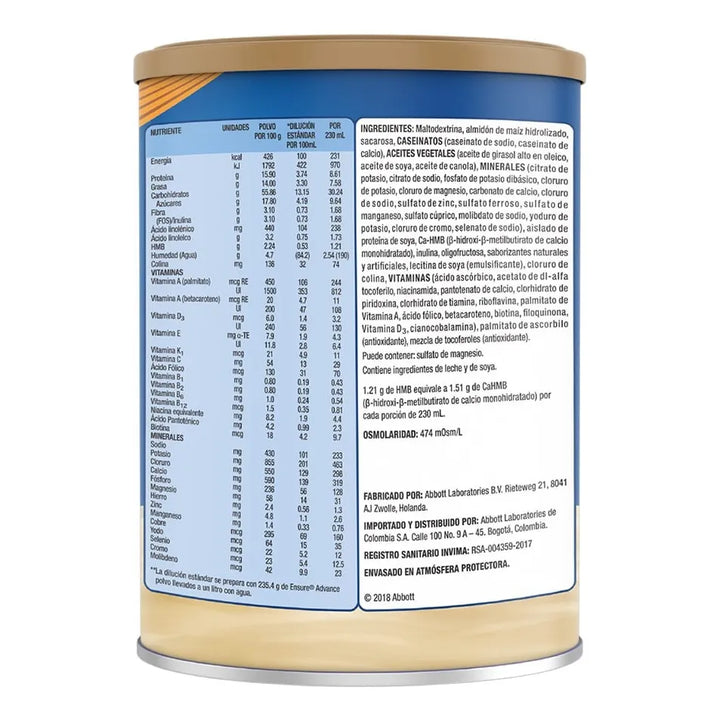 Ensure Advance X400g Vainilla - Imagen 2