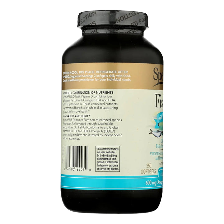 Aceite De Pescado Con Vitamina D 1000 Mg 250 Cápsulas Blanda - Imagen 6