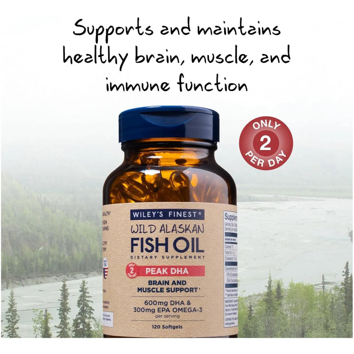 Aceite De Pescado Salvaje De Alaska Dha 900 Mg Omega-3 120 C - Imagen 3