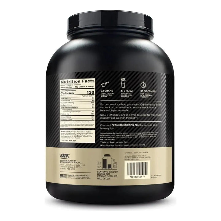100% Whey Gold Standard 4.8 L Sin Conservantes Sabor Natural Vainilla - Imagen 3