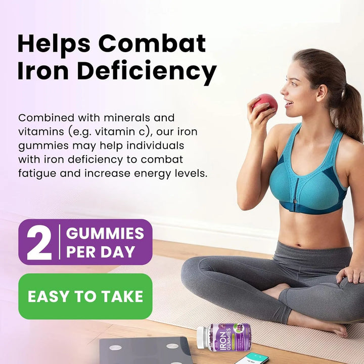 Gomitas De Hierro Multivitamínicas Con Zinc Complejo B Y C B - Imagen 6