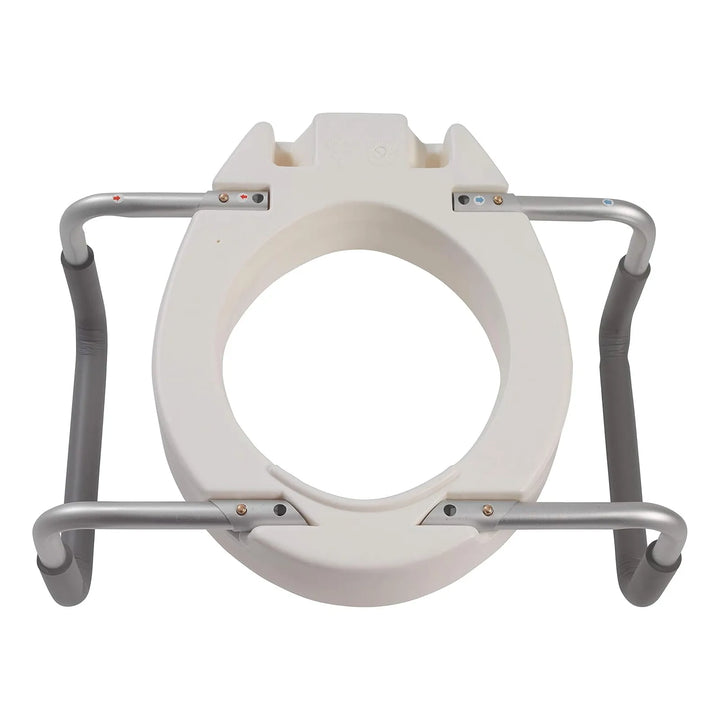 Asiento Elevador Premium Con Brazos Desmontables Blanco - Imagen 6