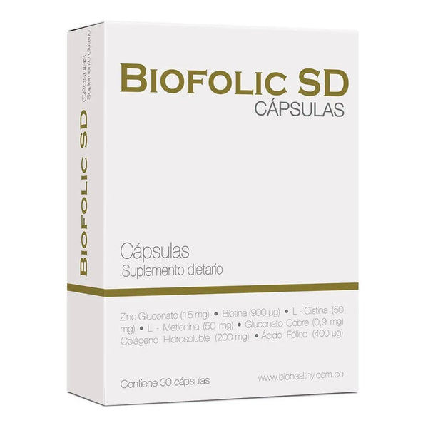 Biofolic Sd - Biohealthy 30 Cápsulas - Imagen 1