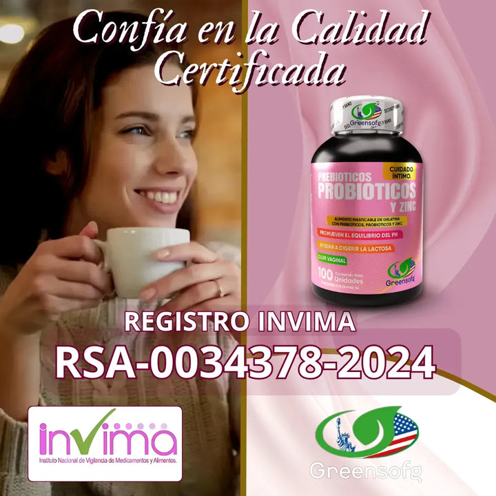 Probioticos Vaginales Fem Ph+ Prebioticos Zinc Invima - Imagen 5