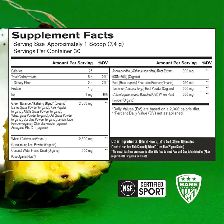 Polvo De Superfood Strong Greens 30 Porciones Antioxidantes - Imagen 2