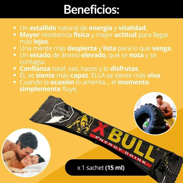 Energizante Natural Masculino Xbull 15 Ml - Imagen 5