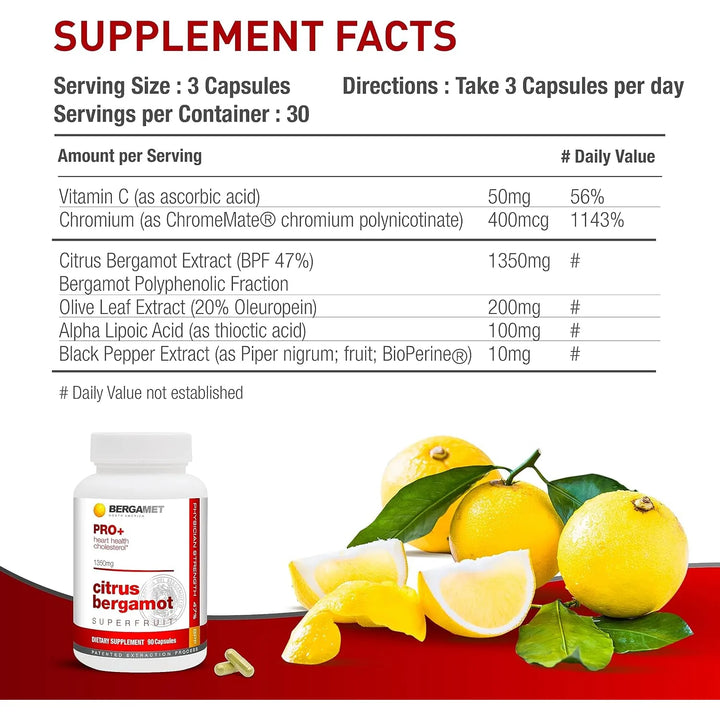 Citrus Bergamot Superfruit Pro 200 Mg Hoja De Olivo 47% Bpf - Imagen 3