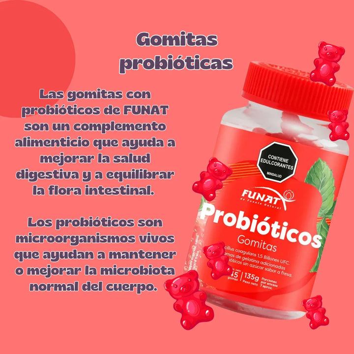 Gomitas Con Probióticos Funat - Imagen 4