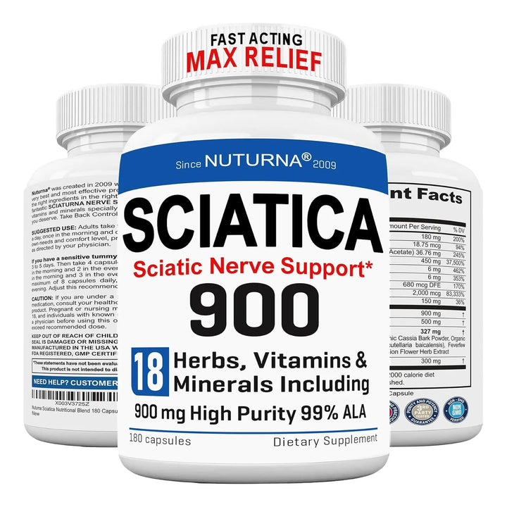 Apoyo Nervio Ciática 900 Mg Ácido Alfa Lipoico Hp-99 Fuerte - Imagen 1