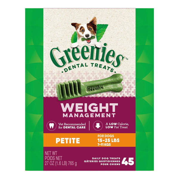Golosinas Masticables Naturales GREENIES Para Cuidado Dental Y Control De Peso En Perros