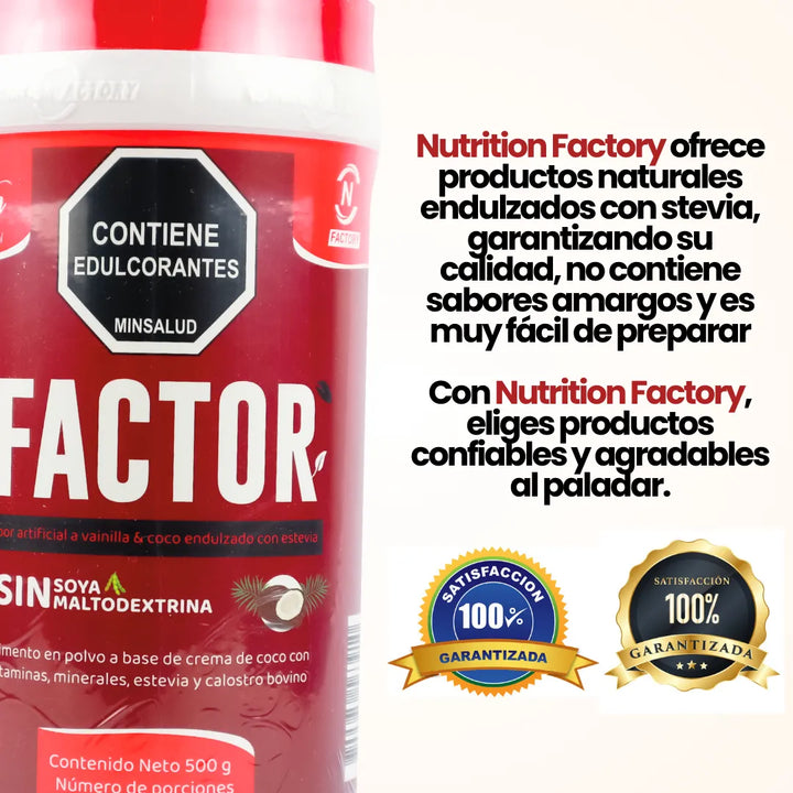 Factor Nutrition Factory + Gotero Endulzante Monk - Imagen 9