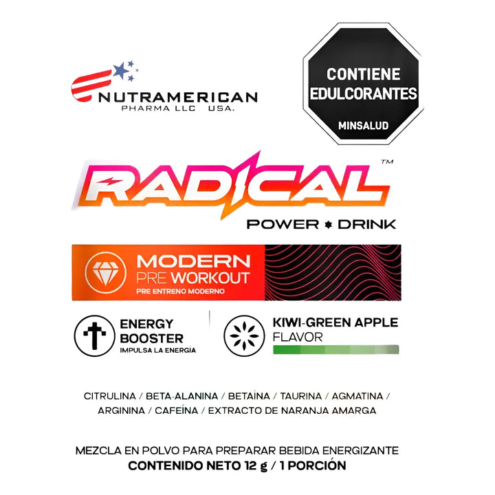 Preworkout Radical Power Drink - Imagen 3