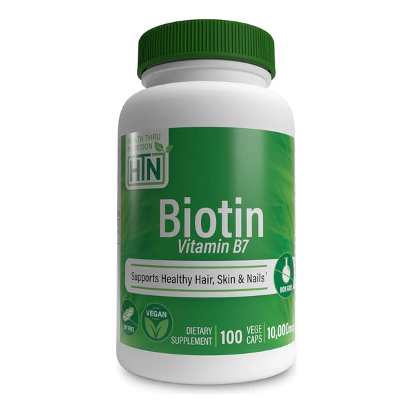 Biotina 10000 Mcg 100 Cápsulas Saludable Vitamina B7 Para Ca - Imagen 1