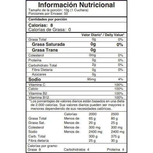 Vitamina C 1200 Mg/50 Servi Naranja - Imagen 3