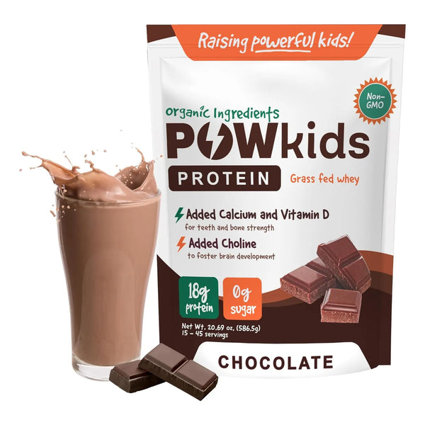 Proteína De Chocolate Para Niños 18g Suero De Leche Orgánico - Imagen 1