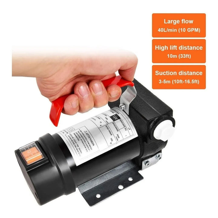 Bomba De Transferencia Combustible Goplus 12v 10gpm - Imagen 7