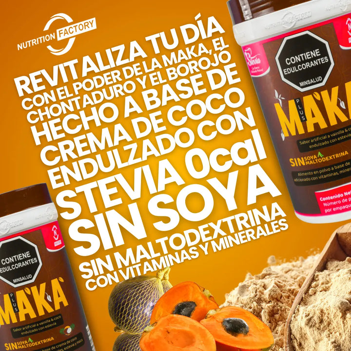 Maka Peruana Negra Plus Nutrition Factory 500g - Imagen 2