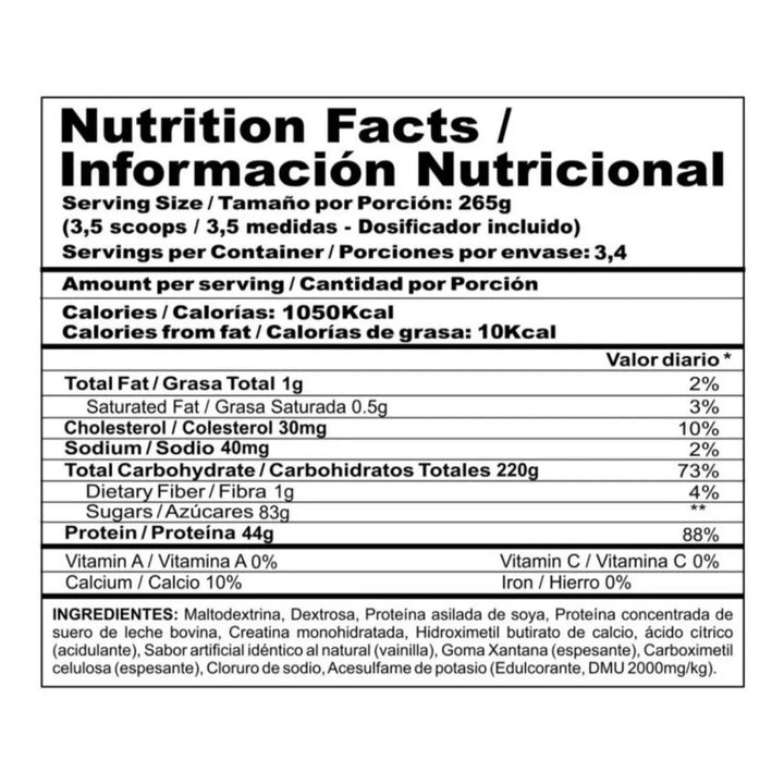 Megaplex Creatine Power 2 Lbs - Imagen 2