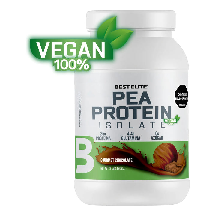Proteina Vegana Pea Protein Isolate De Best Elite 2 Lb 2 Libras 2lb Arveja Vegan Protein Sin Gluten - Imagen 2