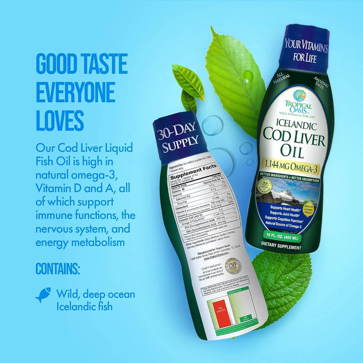 Aceite De Hígado De Bacalao Islandés 1144 Mg Omega 3 Sabor L - Imagen 6