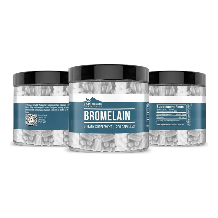Bromelina Pura 200 Cápsulas Sin Aditivos Ingredientes Natura - Imagen 4