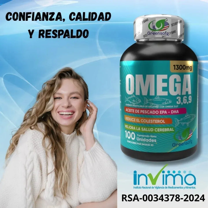 Omega 3, 6 & 9 Epa Dha 1300mg Puro Americano Natural - Imagen 4