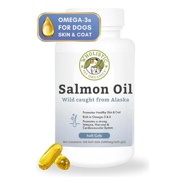 Aceite De Salmón Salvaje De Alaska Para Perros 100 Geles Sua - Imagen 1