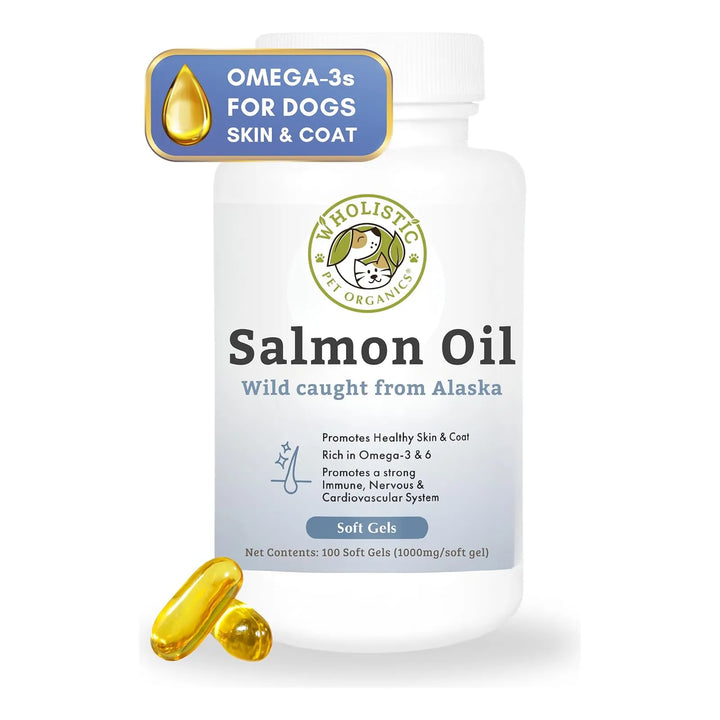 Aceite De Salmón Salvaje De Alaska Para Perros 100 Geles Sua - Imagen 1