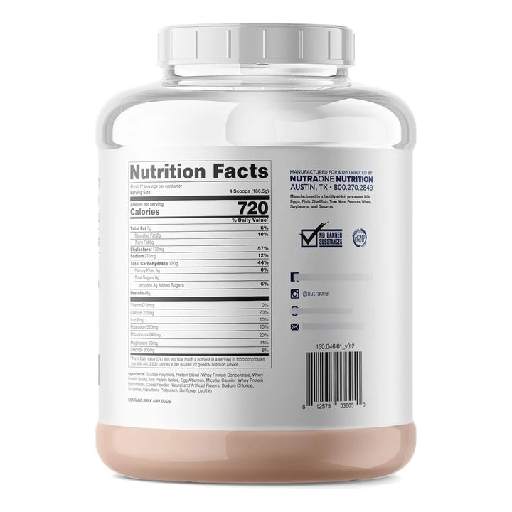 Proteína En Polvo Mass Gainer Para Aumentar Peso Sabor Choco - Imagen 3
