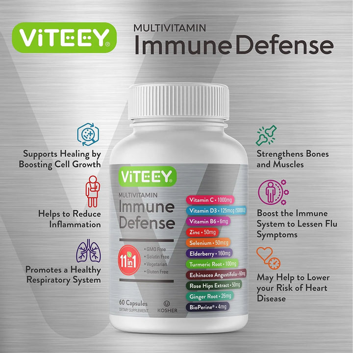 Cápsulas Multivitamínicas 11 En 1 Para El Sistema Inmunológi - Imagen 3