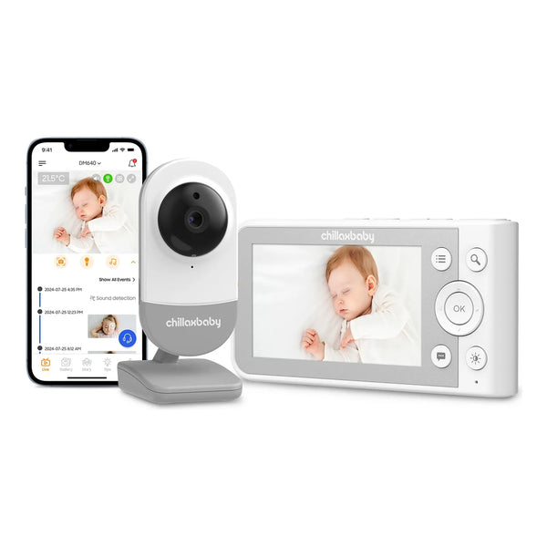 Monitor De Bebé Inteligente WiFi Con Cámara HD Y Unidad Para Padres
