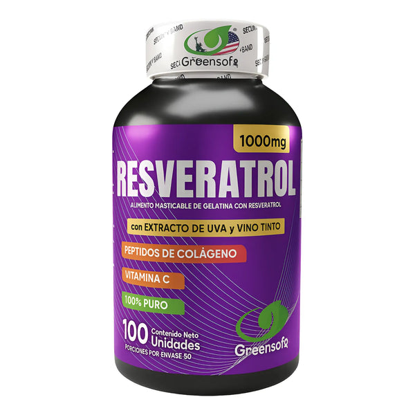 Resveratrol + Peptidos De Colageno Original Americano Sin Sabor - Imagen 1