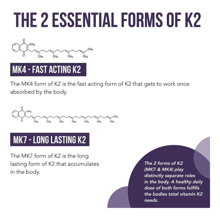 Vitamina K2 Mk7 Mk4 Con Coefactor K1 Y Vitamina D3 620 Mcg D - Imagen 3