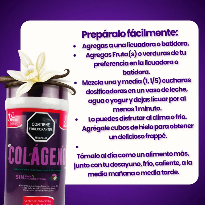 Kit Nutrition Factory Colágeno Hidrolizado Vainilla X4 500g - Imagen 7