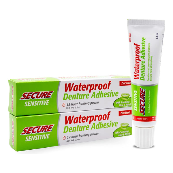 Adhesivo Para Dentaduras Postizas Sensibles Secure X 2 Und - Imagen 1