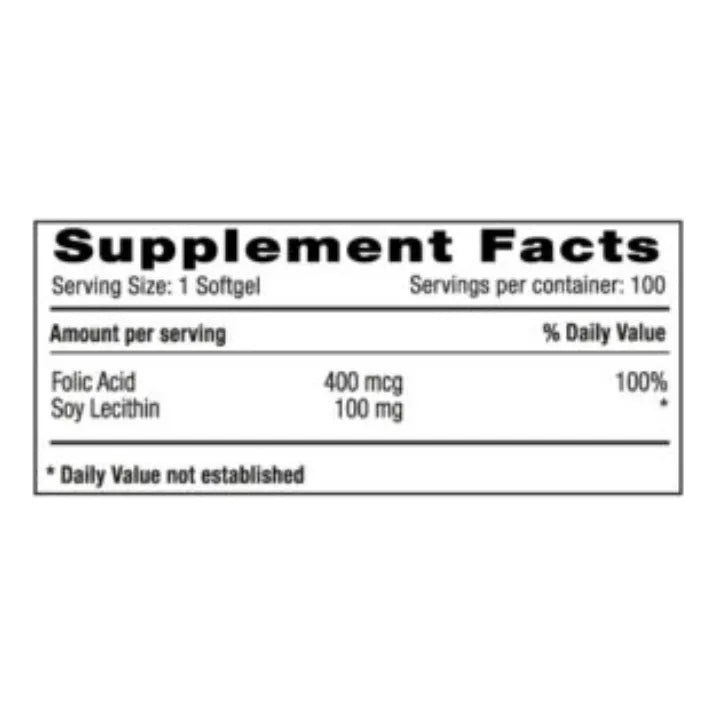 Acido Folico X 100 Cap American Neutro - Imagen 3