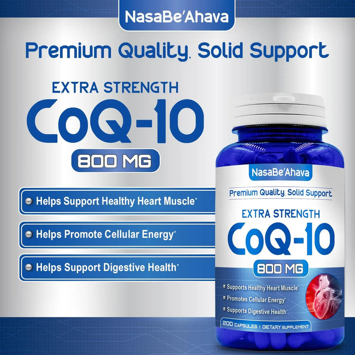 Cápsulas Coq10 800 Mg Coenzima Q10 De Fácil Absorción Para P - Imagen 3