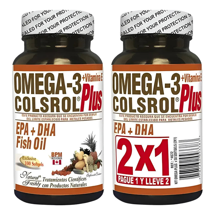 Omega 3 Colsrol Plus  2x1 X100 Capsulas - Imagen 1