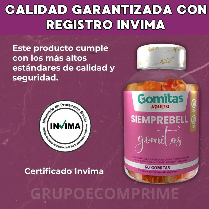 Gomitas Bbl Aguaje Maca Fenogre Frutal - Imagen 2