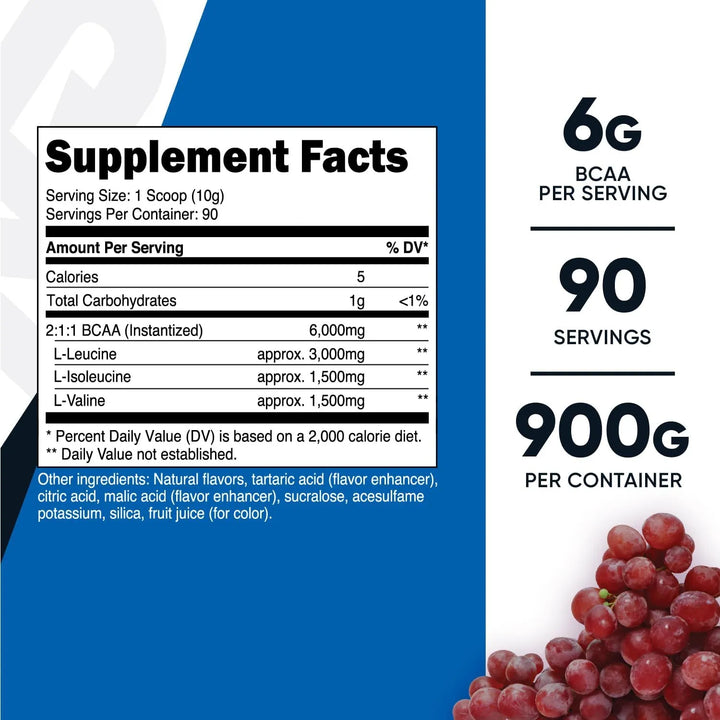 Polvo Bcaa Relación 211 Ganancia Muscular Sabor Refrescante - Imagen 2