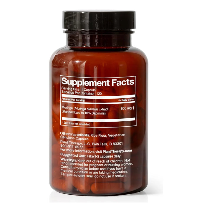 Cápsulas De Moringa Para Bienestar Energía Apoyo Inmunológic - Imagen 2
