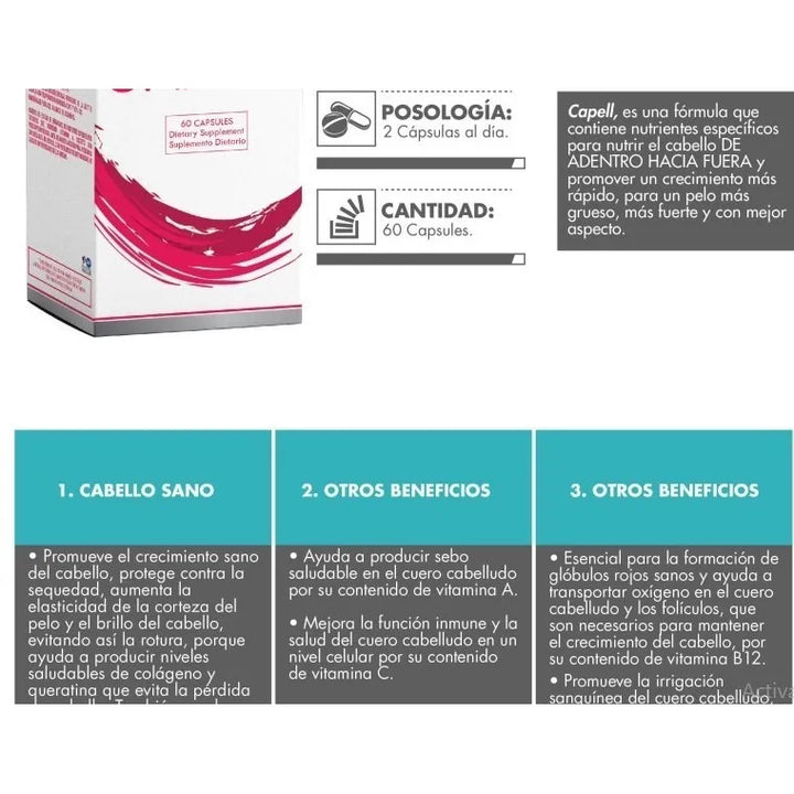 Capell X 60 Cápsulas - Healthy América Sin Sabor - Imagen 2