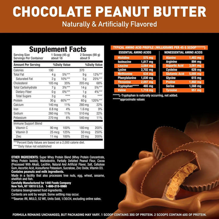 Proteína De Suero Sabor Mantequilla De Maní Chocolate Gananc - Imagen 4
