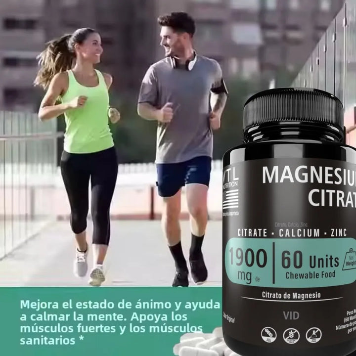 2 Citrato Magnesio  X 120 Caps Sin Sabor - Imagen 5