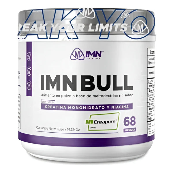 Creatina Imn Bull Creapure 408g - Imagen 1