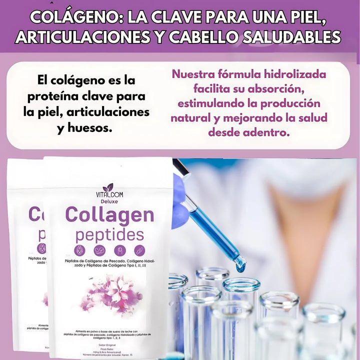 Multi Collagen Peptides En Polvo Invima 454gr Natural - Imagen 7